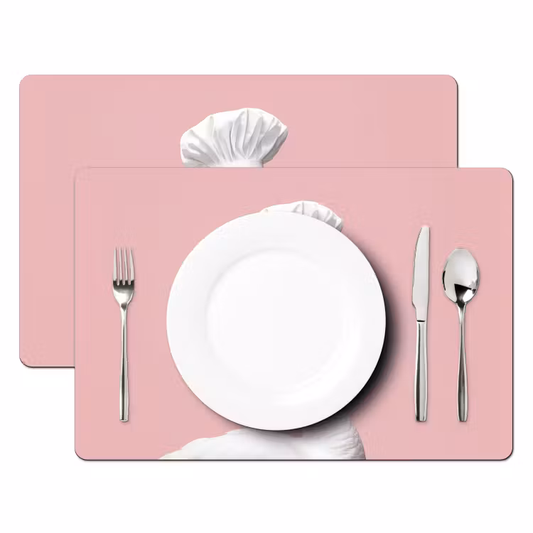 Placemat - 6 stuks - Zwaan - Koksmuts - Mooi - Klassiek — 2