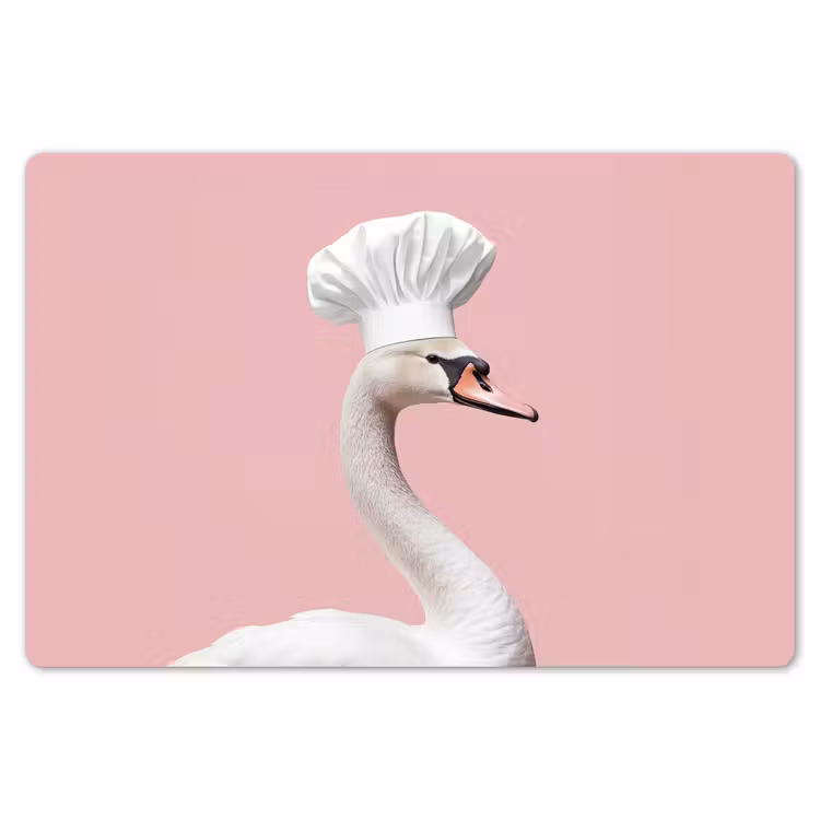 Placemat - 6 stuks - Zwaan - Koksmuts - Mooi - Klassiek — 7