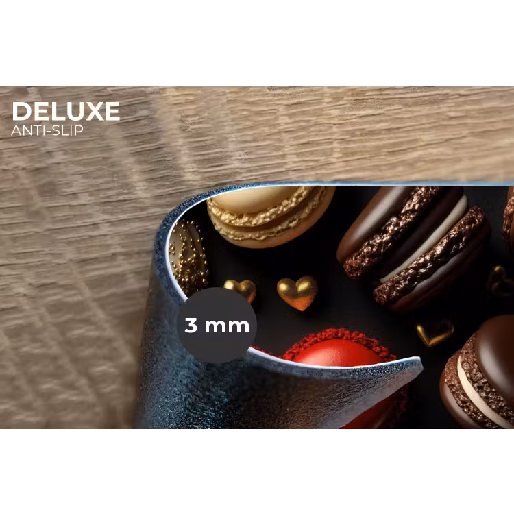 Placemat - 6 stuks - Macarons - Rood - Hart — 4