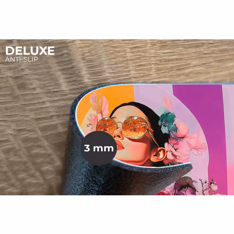 Placemat - 6 stuks - Portret - Vrouw - Abstract - Bloemen — 4