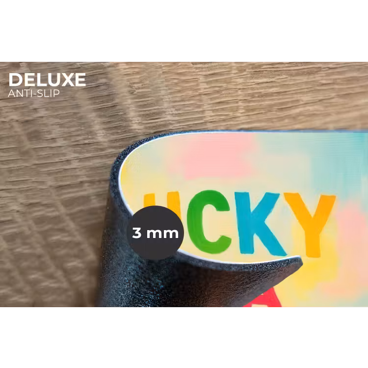 Placemat - 6 stuks - Quote - Lucky - Regenboogkleuren — 4