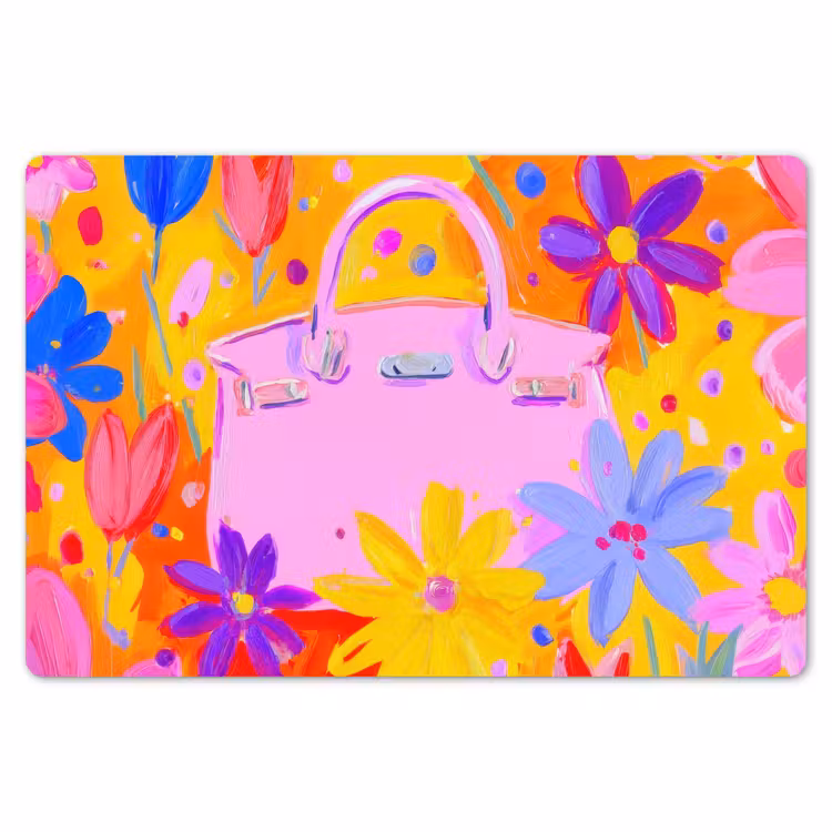 Placemat - 6 stuks - Tas - Roze - Bloemen — 7