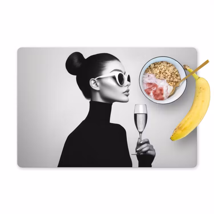 Placemat - 6 stuks - Vrouw - Champagne - Modern — 1