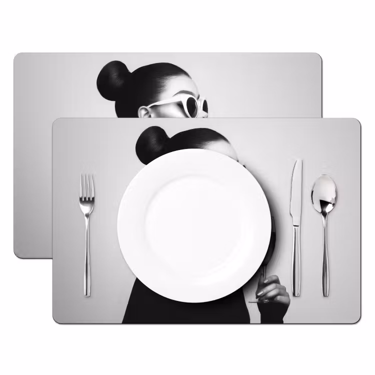 Placemat - 6 stuks - Vrouw - Champagne - Modern — 2