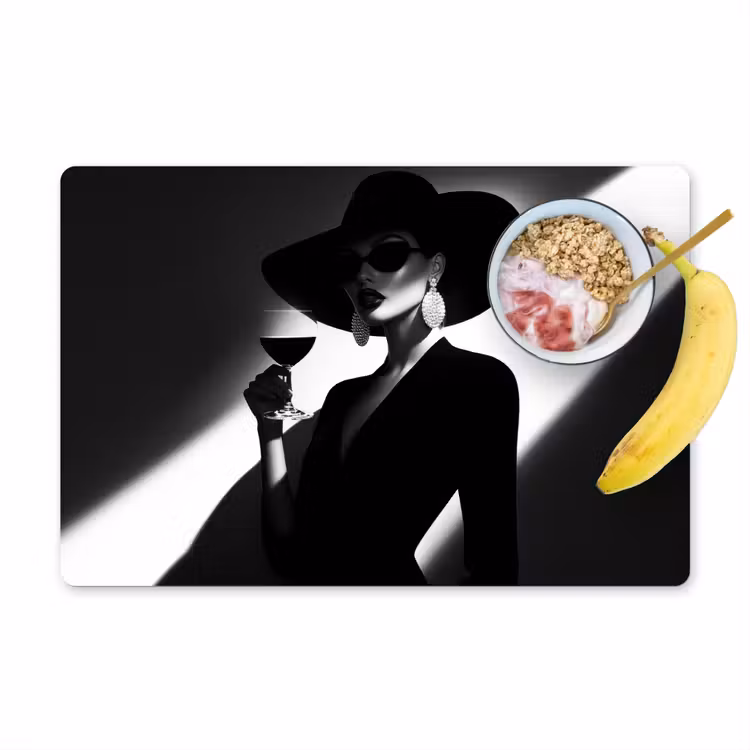 Placemat - 6 stuks - Vrouw - Wijn - Chic — 1