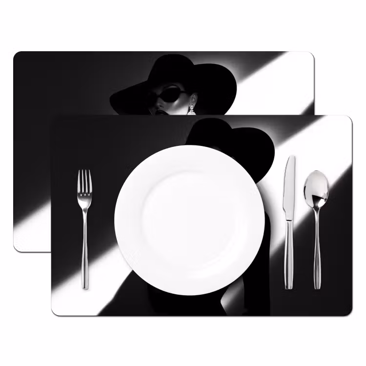 Placemat - 6 stuks - Vrouw - Wijn - Chic — 2