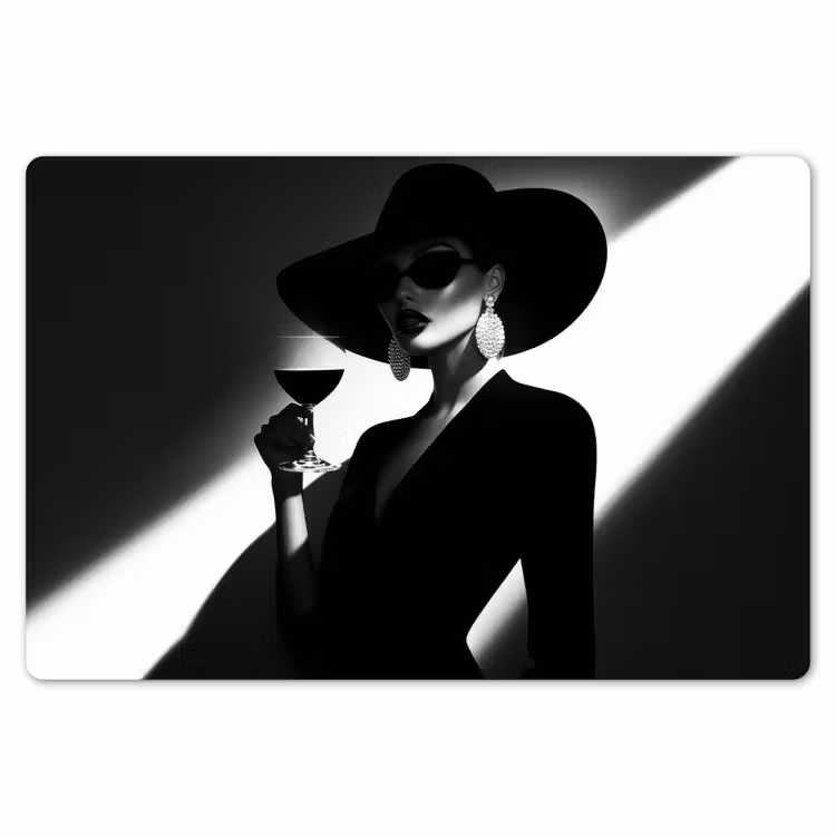 Placemat - 6 stuks - Vrouw - Wijn - Chic — 7
