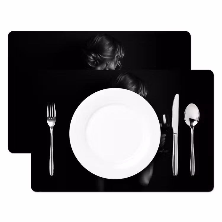 Placemat - 6 stuks - Vrouw - Wijn - Jurk — 2