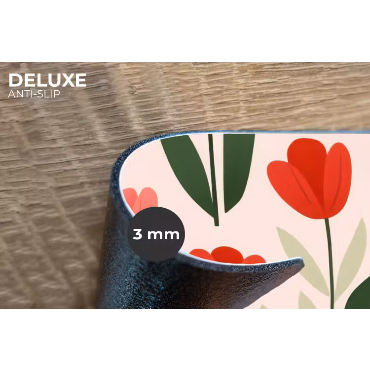 Placemat - 6 stuks - Tulpen - Modern - Roze — 4