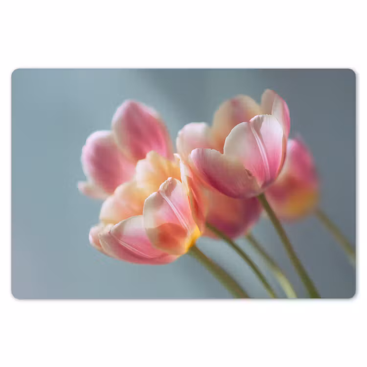 Placemat - 6 stuks - Tulpen - Roze - Stelen — 7