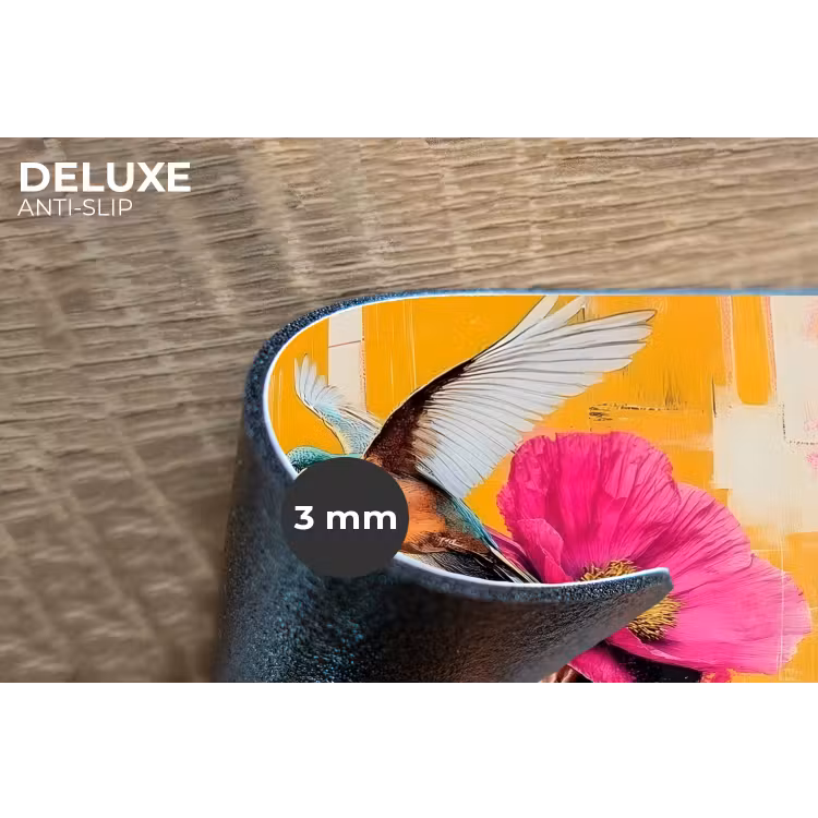 Placemat - 6 stuks - Vogel - Vrouw - Abstract - Bloem — 4