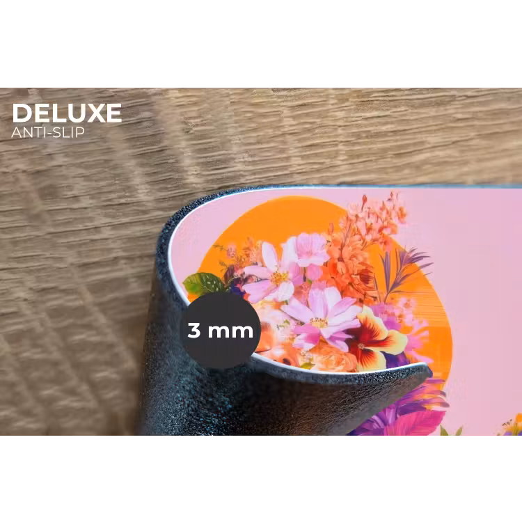Placemat - 6 stuks - Vrouw - Abstract - Cirkel - Bloemen — 4