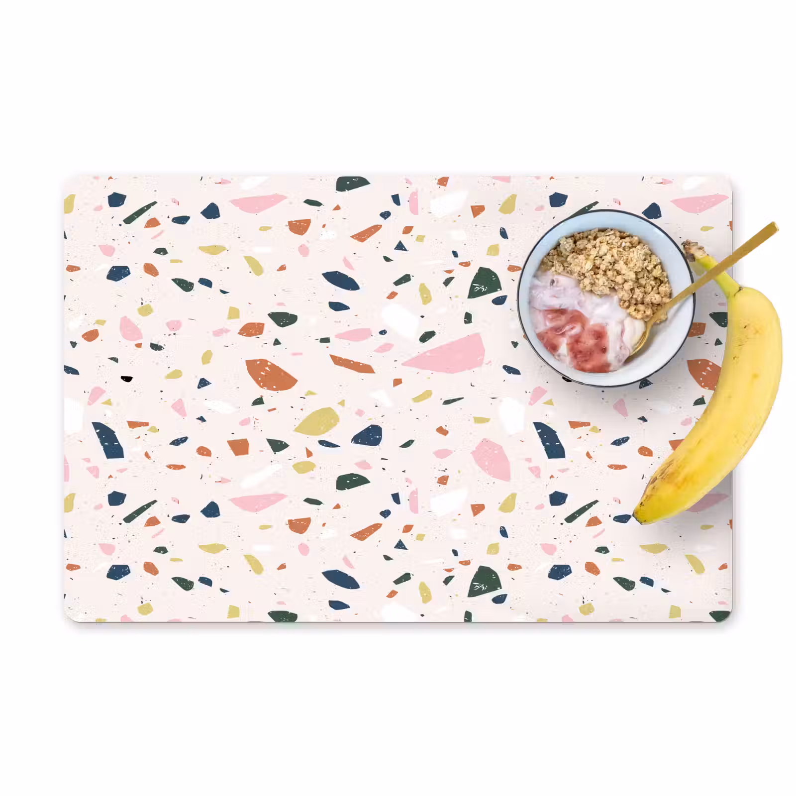 Placemat - 6 stuks - Terrazzo - Patroon - Kleurrijk — 1