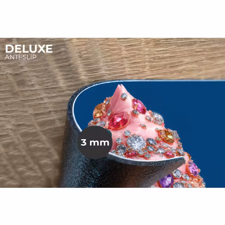 Placemat - 6 stuks - Ijsje - Hoorntje - Steentjes - Blauw — 4
