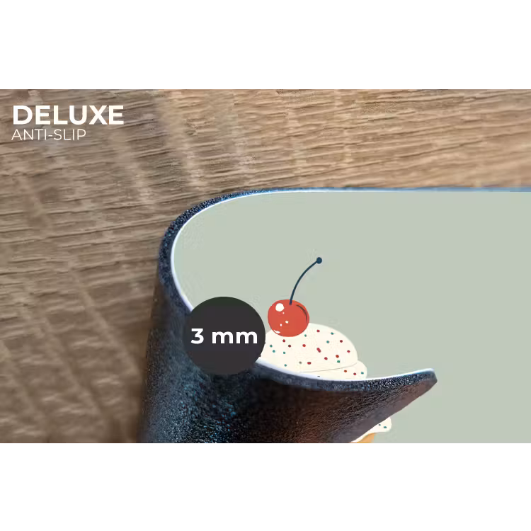 Placemat - 6 stuks - Illustratie - Ijsje - Spikkels - Kers — 4