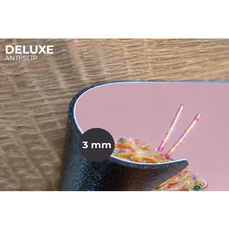Placemat - 6 stuks - Noodles - Edelstenen - Stokjes - Roze — 4