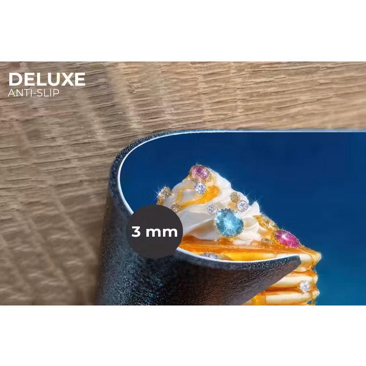 Placemat - 6 stuks - Pannenkoeken - Steentjes - Glitter - Slagroom — 4