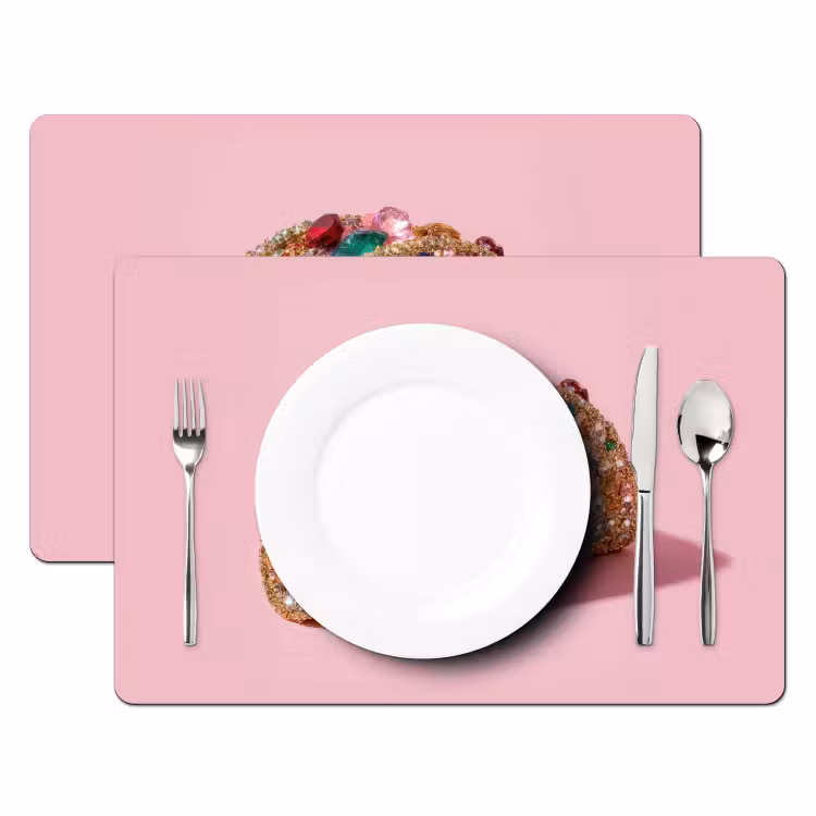 Placemat - 6 stuks - Taco - Kleurrijk - Edelstenen - Goud — 2