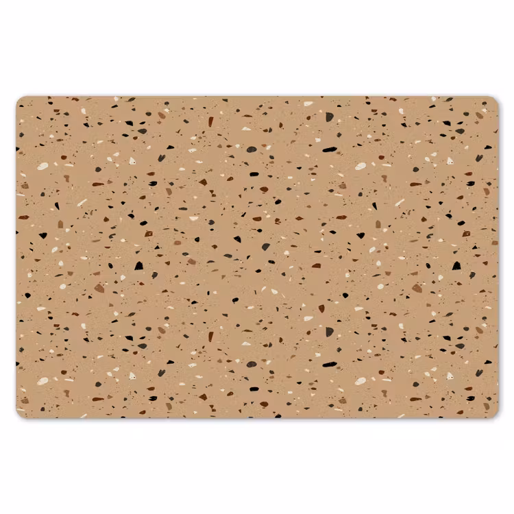 Placemat - 6 stuks - Terrazzo - Patroon - Beige — 7