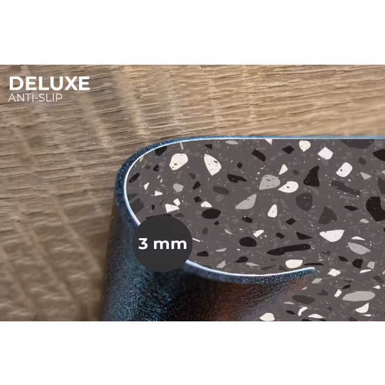 Placemat - 6 stuks - Terrazzo - Patroon - Grijs — 4