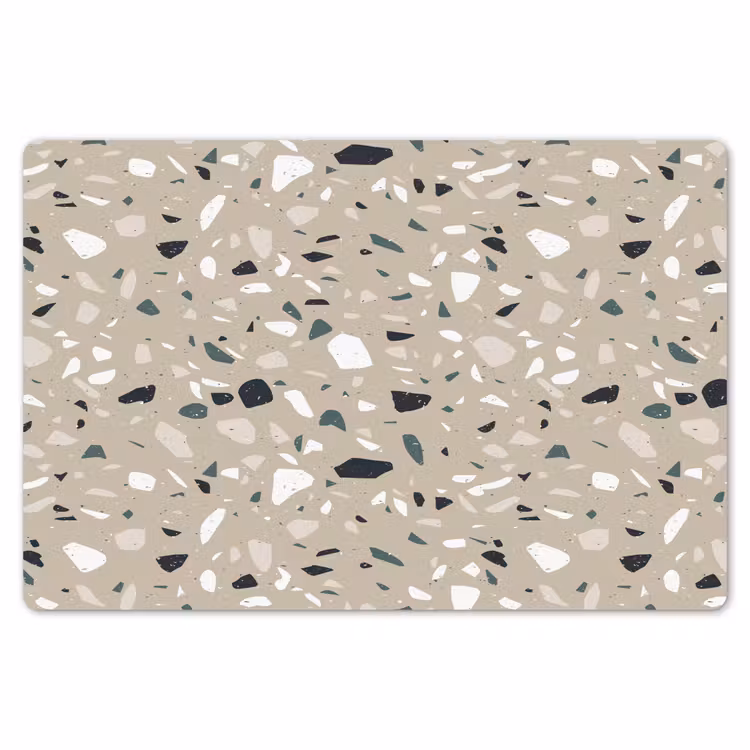 Placemat - 6 stuks - Terrazzo - Patroon - Groen — 7