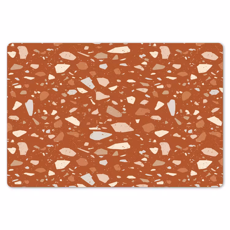 Placemat - 6 stuks - Terrazzo - Patroon - Klei — 7