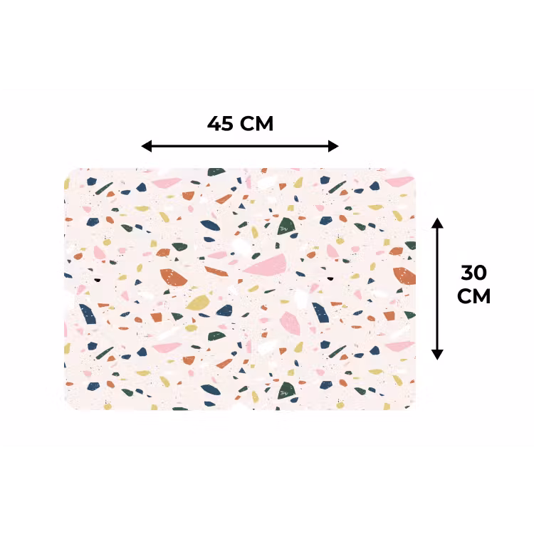 Placemat - 6 stuks - Terrazzo - Patroon - Kleurrijk — 3