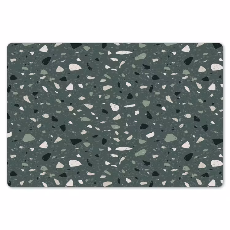 Placemat - 6 stuks - Terrazzo - Patroon - Kleurrijk - Groen — 7
