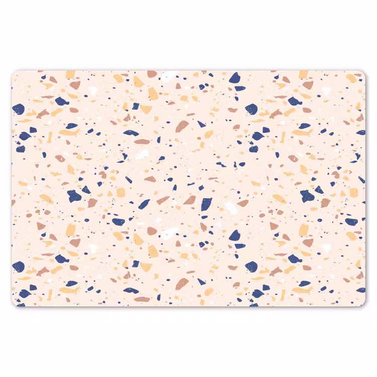 Placemat - 6 stuks - Terrazzo - Patroon - Kleurrijk - Indigo — 7