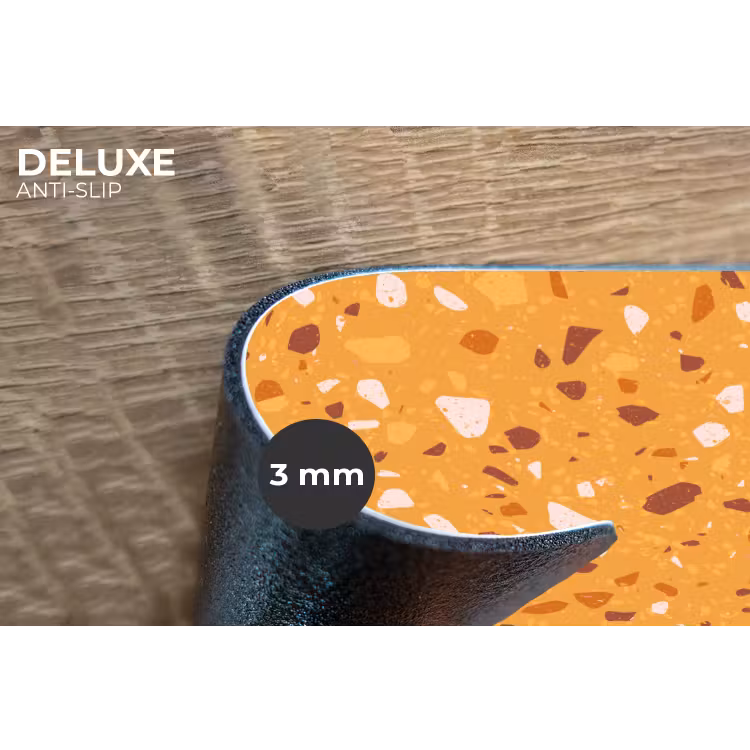 Placemat - 6 stuks - Terrazzo - Patroon - Okergeel — 4