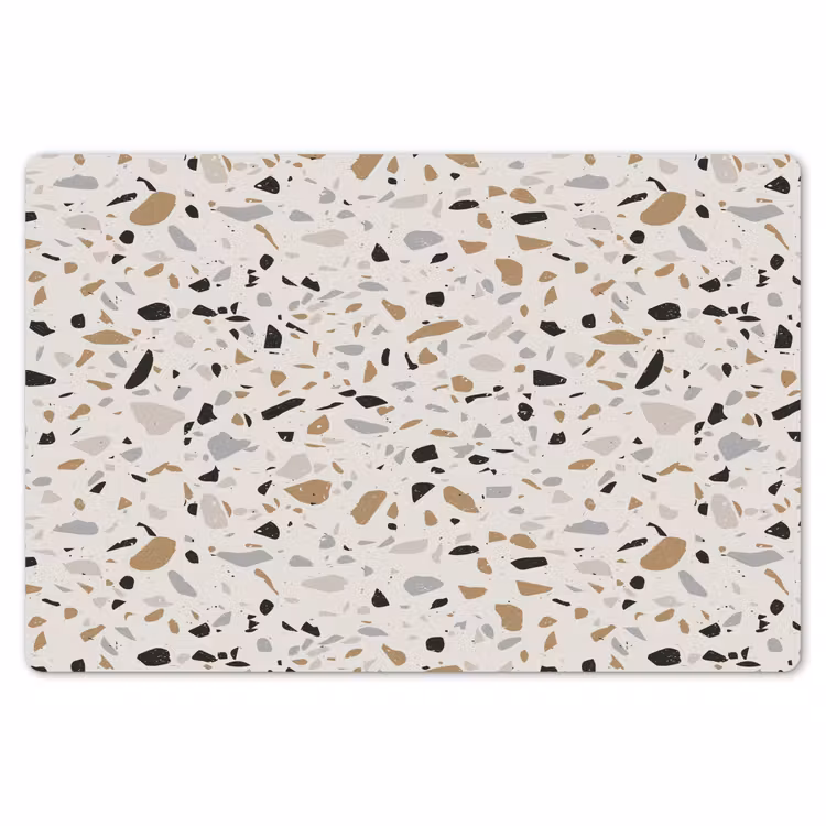Placemat - 6 stuks - Terrazzo - Patroon - Staal — 7