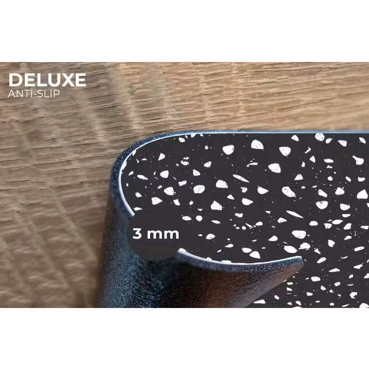 Placemat - 6 stuks - Terrazzo - Patroon - Zwart - Wit — 4