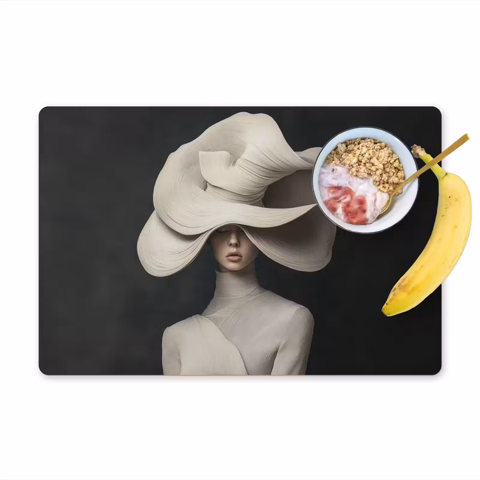 Placemat - 6 stuks - Modern - Vrouw - Hoed — 1