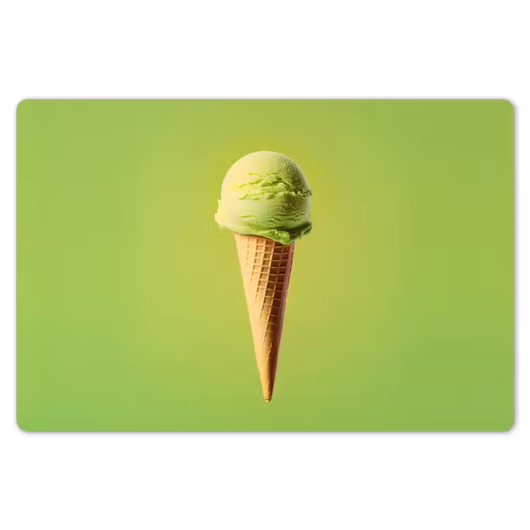 Placemat - 6 stuks - Hoorntje - Schepijs - Groen — 7