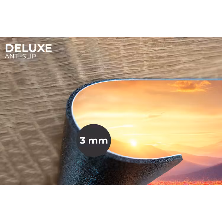 Placemat - 6 stuks - Landschap - Zonsondergang - Bloemenveld — 4