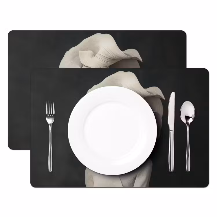 Placemat - 6 stuks - Modern - Vrouw - Hoed — 2