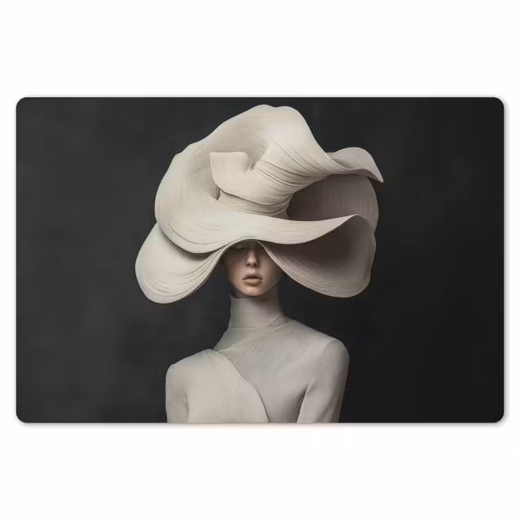 Placemat - 6 stuks - Modern - Vrouw - Hoed — 7