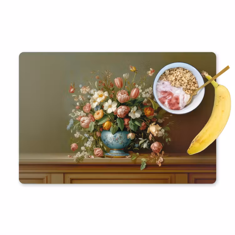 Placemat - 6 stuks - Vaas - Pastel - Kleuren - Bloemen — 1