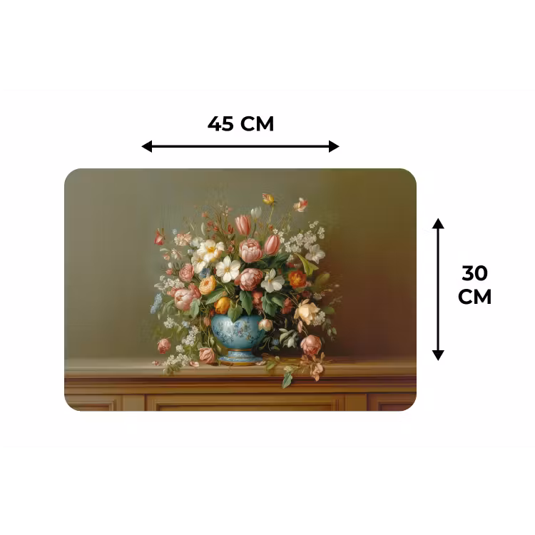 Placemat - 6 stuks - Vaas - Pastel - Kleuren - Bloemen — 3
