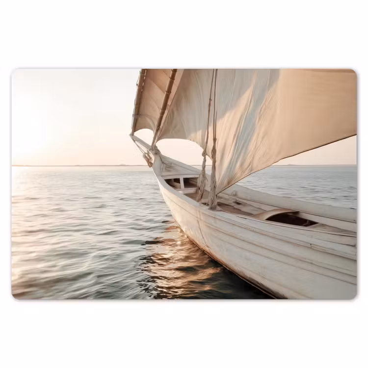 Placemat - 6 stuks - Zeilboot - Zee - Beige - Zon — 7