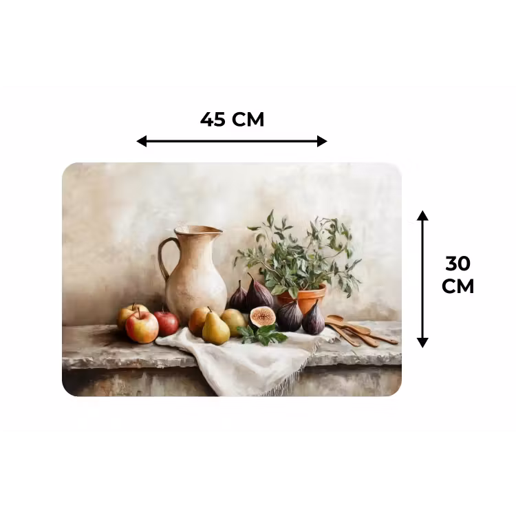 Placemat - 6 stuks - Fruit - Kruiden - Landelijk — 3