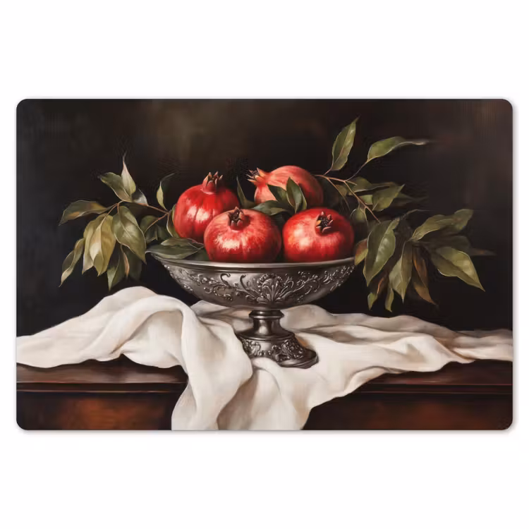 Placemat - 6 stuks - Granaatappels - Klassiek - Vintage — 7