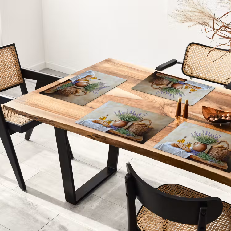 Placemat - 6 stuks - Lavendel - Brood - Stilleven — 5