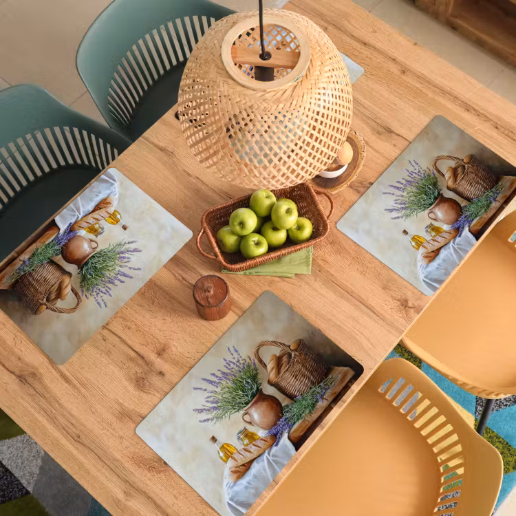 Placemat - 6 stuks - Lavendel - Brood - Stilleven — 6