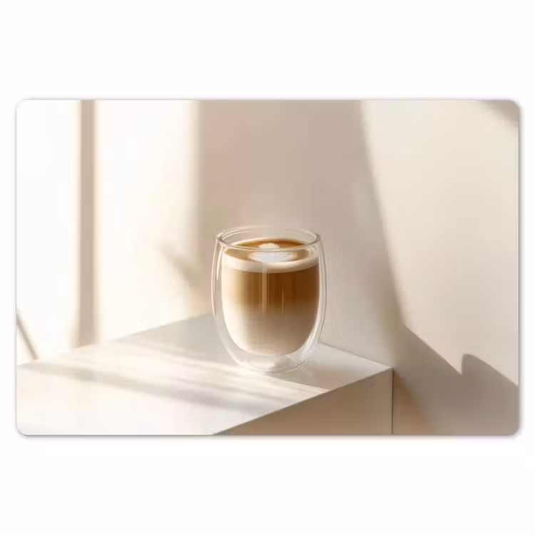 Placemat - 6 stuks - Mok - Latte - Minimalistisch - Schaduw — 7