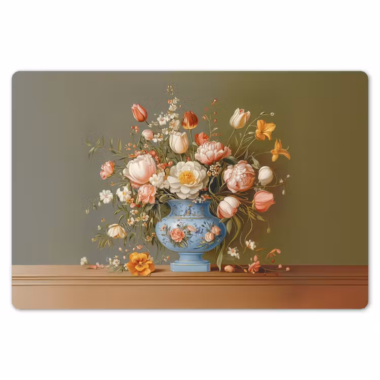 Placemat - 6 stuks - Neutral - Bloemen - Boeket - Vaas — 7