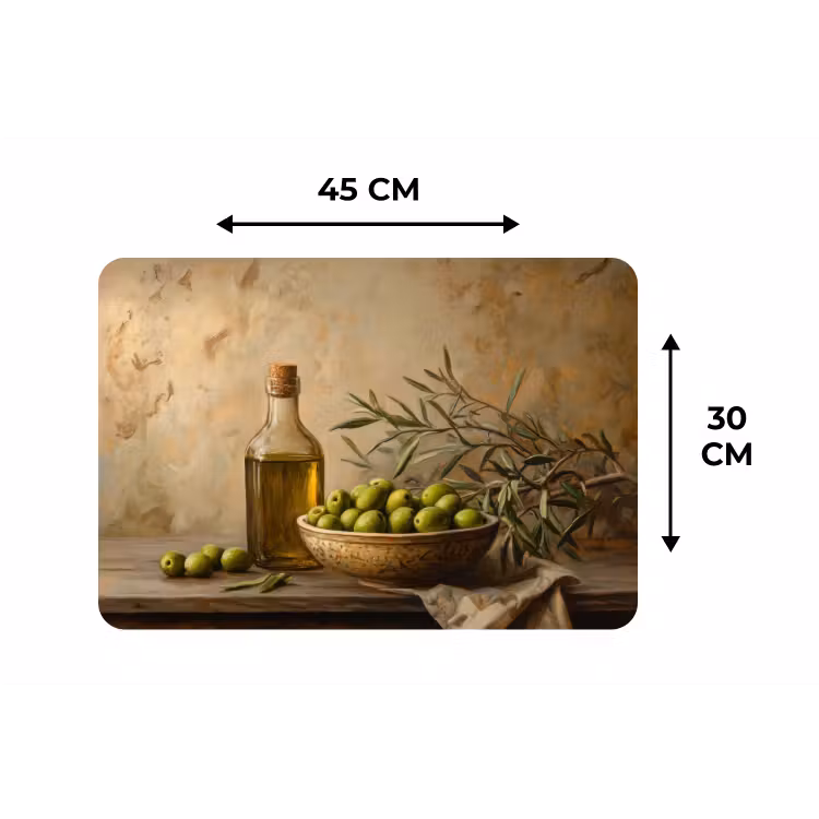 Placemat - 6 stuks - Olijven - Stilleven - Vintage — 3