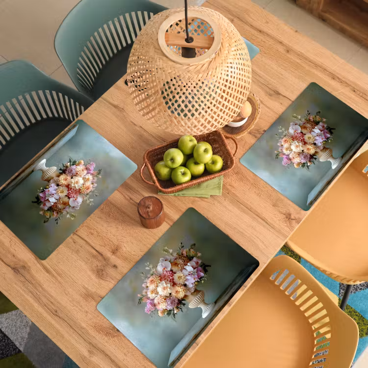 Placemat - 6 stuks - Orchidee - Boeket - Vaas - Bloemen — 6