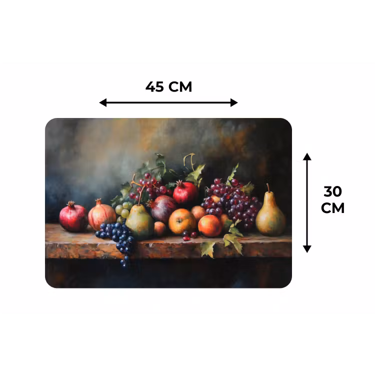 Placemat - 6 stuks - Rustiek - Stilleven - Fruit — 3