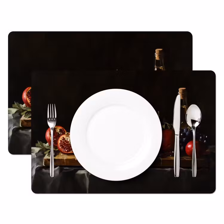 Placemat - 6 stuks - Stilleven - Vintage - Borrelplank — 2